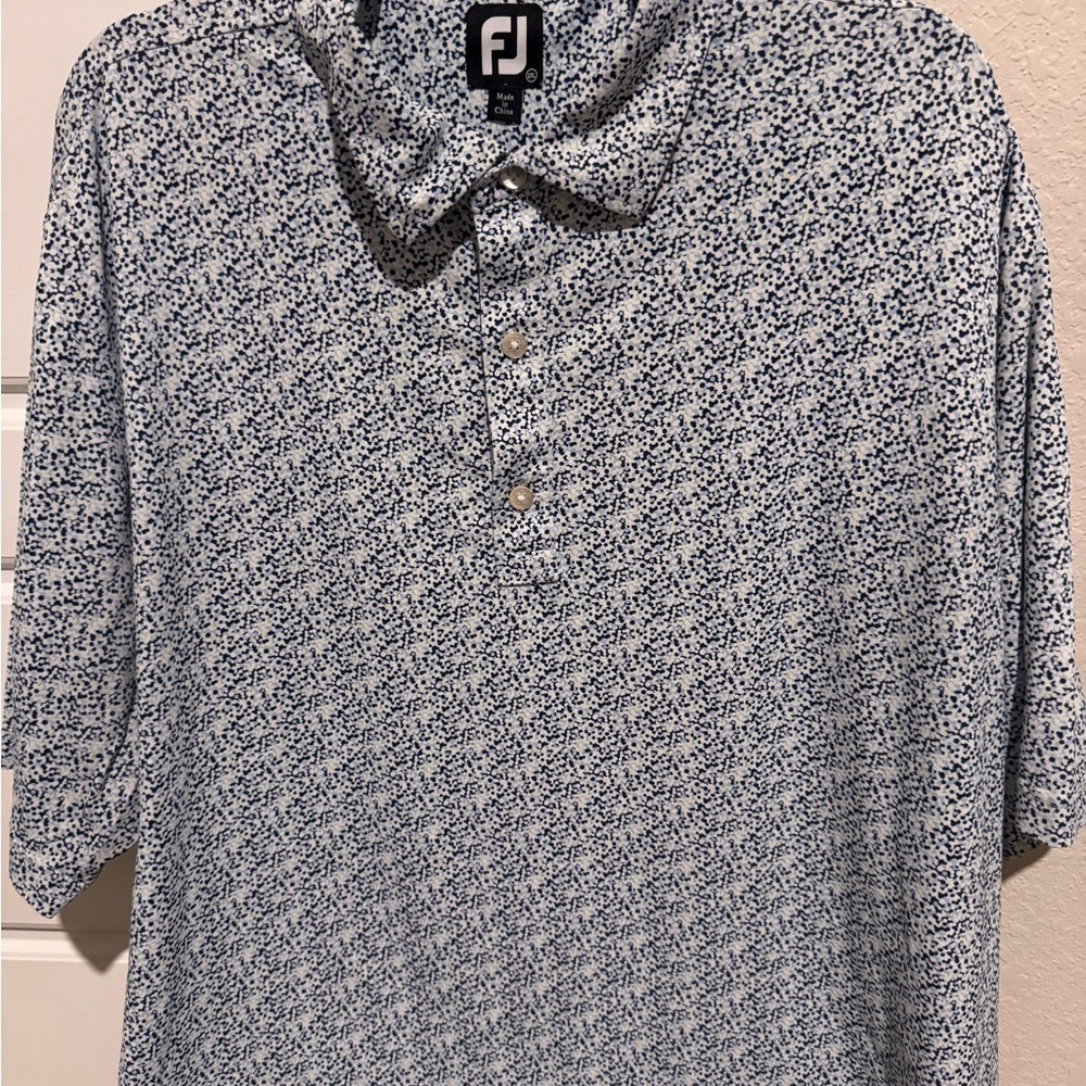Men's Blue Patterned Shirt